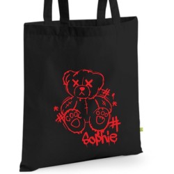 Bio Baumwolltasche Stoffbeutel Jute Tasche Einkaufen Shoppen Shopping Geschenk Wunschnamen Sprüche Namen bedruckt Textildruck