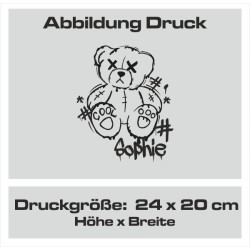 Bio Baumwolltasche Stoffbeutel Jute Tasche Einkaufen Shoppen Shopping Geschenk Wunschnamen Sprüche Namen bedruckt Textildruck