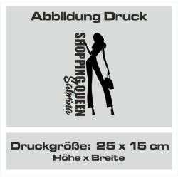 Bio Baumwolltasche Stoffbeutel Jute Tasche Einkaufen Shoppen Shopping Geschenk Wunschnamen Sprüche Namen bedruckt Textildruck