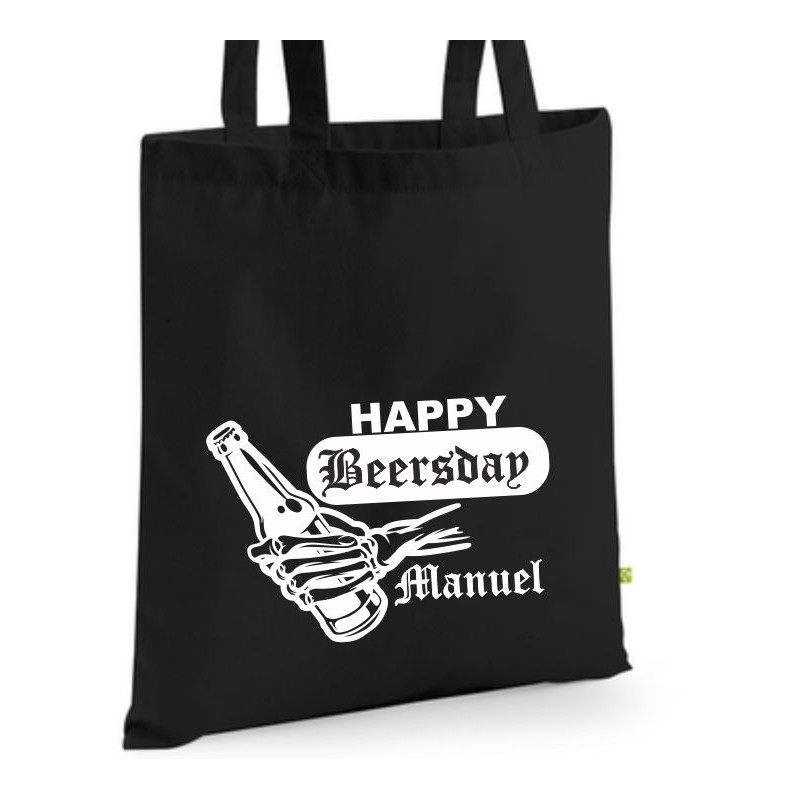 Bio Baumwolltasche Stoffbeutel Jute Tasche Einkaufen Shoppen Shopping Geschenk Wunschnamen Sprüche Namen bedruckt Textildruck
