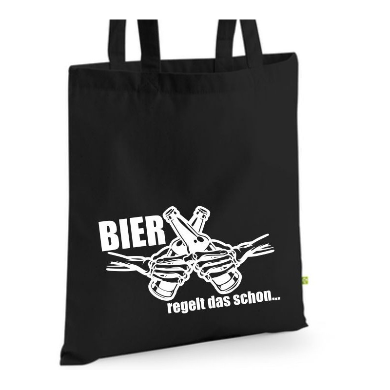 Bio Baumwolltasche Stoffbeutel Jute Tasche Einkaufen Shoppen Shopping Geschenk Wunschnamen Sprüche Namen bedruckt Textildruck