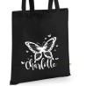 Bio Baumwolltasche Stoffbeutel Jute Tasche Einkaufen Shoppen Shopping Geschenk Wunschnamen Sprüche Namen bedruckt Textildruck