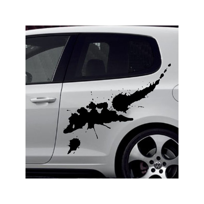 Aufkleber SET Auto Car Tattoo Style Seiten Tribal Dekor Pferd Gecko Power Blumen Ranke Fee Hexe Blumen Blüten Gecko Farbe