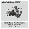 Aufkleber SET Auto Car Tattoo Style Seiten Tribal Dekor Pferd Gecko Power Blumen Ranke Fee Hexe Blumen Blüten Gecko Farbe