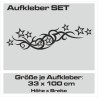 Aufkleber SET Auto Car Tattoo Style Seiten Tribal Dekor Pferd Gecko Power Blumen Ranke Fee Hexe Blumen Blüten Gecko Farbe