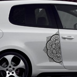 Aufkleber SET Auto Car Tattoo Style Seiten Tribal Dekor Pferd Gecko Power Blumen Ranke Fee Hexe Blumen Blüten Gecko Farbe