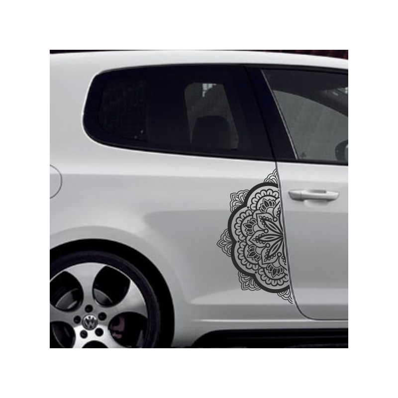 Aufkleber SET Auto Car Tattoo Style Seiten Tribal Dekor Pferd Gecko Power Blumen Ranke Fee Hexe Blumen Blüten Gecko Farbe