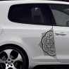 Aufkleber SET Auto Car Tattoo Style Seiten Tribal Dekor Pferd Gecko Power Blumen Ranke Fee Hexe Blumen Blüten Gecko Farbe