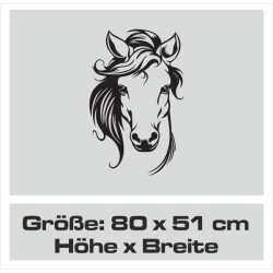 Aufkleber Auto Pferd Fohlen Stute Hengst Hufeisen Glück Spruch Dekor Stall Pferdehof Reiten Sport Familie Pony Sticker