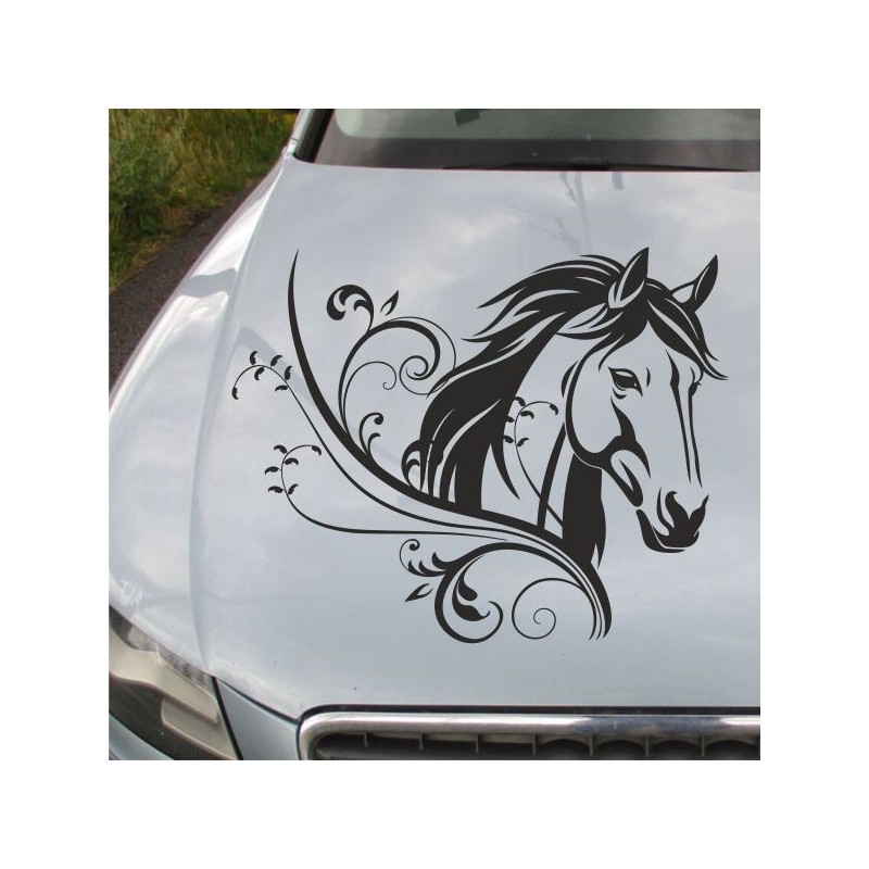 Aufkleber Auto Pferd Fohlen Stute Hengst Hufeisen Glück Spruch Dekor Stall Pferdehof Reiten Sport Familie Pony Sticker
