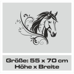 Aufkleber Auto Pferd Fohlen Stute Hengst Hufeisen Glück Spruch Dekor Stall Pferdehof Reiten Sport Familie Pony Sticker