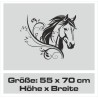 Aufkleber Auto Pferd Fohlen Stute Hengst Hufeisen Glück Spruch Dekor Stall Pferdehof Reiten Sport Familie Pony Sticker