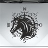 Aufkleber Auto Pferd Fohlen Stute Hengst Hufeisen Glück Spruch Dekor Stall Pferdehof Reiten Sport Familie Pony Sticker