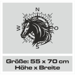 Aufkleber Auto Pferd Fohlen Stute Hengst Hufeisen Glück Spruch Dekor Stall Pferdehof Reiten Sport Familie Pony Sticker
