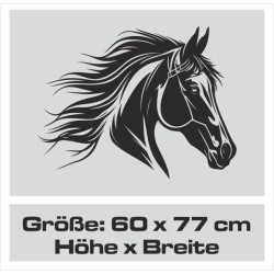 Aufkleber Auto Pferd Fohlen Stute Hengst Hufeisen Glück Spruch Dekor Stall Pferdehof Reiten Sport Familie Pony Sticker