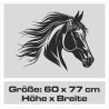Aufkleber Auto Pferd Fohlen Stute Hengst Hufeisen Glück Spruch Dekor Stall Pferdehof Reiten Sport Familie Pony Sticker