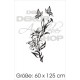 Glas Dekor Aufkleber Blumen Ranke Lilie Schmetterling  Tribal Tattoo Fenster, Lack & Glas