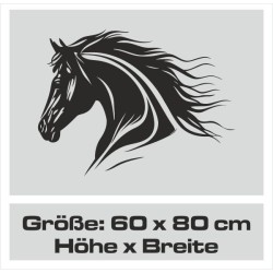Aufkleber Auto Pferd Fohlen Stute Hengst Hufeisen Glück Spruch Dekor Stall Pferdehof Reiten Sport Familie Pony Sticker