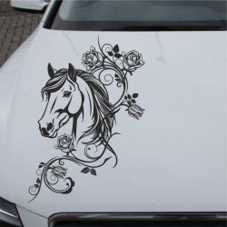 Aufkleber Auto Pferd Fohlen Stute Hengst Hufeisen Glück Spruch Dekor Stall Pferdehof Reiten Sport Familie Pony Sticker