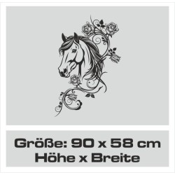 Aufkleber Auto Pferd Fohlen Stute Hengst Hufeisen Glück Spruch Dekor Stall Pferdehof Reiten Sport Familie Pony Sticker