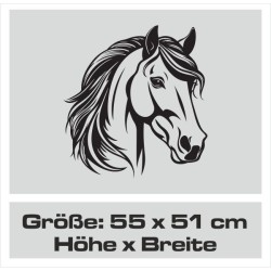 Aufkleber Auto Pferd Fohlen Stute Hengst Hufeisen Glück Spruch Dekor Stall Pferdehof Reiten Sport Familie Pony Sticker