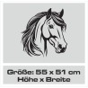 Aufkleber Auto Pferd Fohlen Stute Hengst Hufeisen Glück Spruch Dekor Stall Pferdehof Reiten Sport Familie Pony Sticker