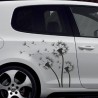 Aufkleber SET Auto Car Tattoo Style Seiten Tribal Dekor Pferd Gecko Power Blumen Ranke Fee Hexe Blumen Blüten Gecko Farbe
