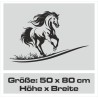 Aufkleber Auto Pferd Fohlen Stute Hengst Hufeisen Glück Spruch Dekor Stall Pferdehof Reiten Sport Familie Pony Sticker