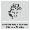 Aufkleber Auto Pferd Fohlen Stute Hengst Hufeisen Glück Spruch Dekor Stall Pferdehof Reiten Sport Familie Pony Sticker