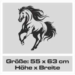 Aufkleber Auto Pferd Fohlen Stute Hengst Hufeisen Glück Spruch Dekor Stall Pferdehof Reiten Sport Familie Pony Sticker