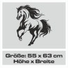 Aufkleber Auto Pferd Fohlen Stute Hengst Hufeisen Glück Spruch Dekor Stall Pferdehof Reiten Sport Familie Pony Sticker