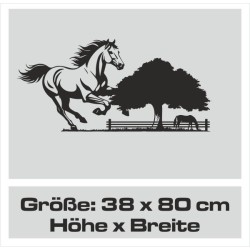 Aufkleber Auto Pferd Fohlen Stute Hengst Hufeisen Glück Spruch Dekor Stall Pferdehof  Sport Familie Pony Kinder Pferdeanhänger