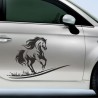 Aufkleber Auto Pferd Fohlen Stute Hengst Hufeisen Glück Spruch Dekor Stall Pferdehof  Sport Familie Pony Kinder Pferdeanhänger