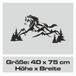 Aufkleber Auto Pferd Fohlen Stute Hengst Hufeisen Glück Spruch Dekor Stall Pferdehof  Sport Familie Pony Kinder Pferdeanhänger