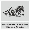 Aufkleber Auto Pferd Fohlen Stute Hengst Hufeisen Glück Spruch Dekor Stall Pferdehof  Sport Familie Pony Kinder Pferdeanhänger
