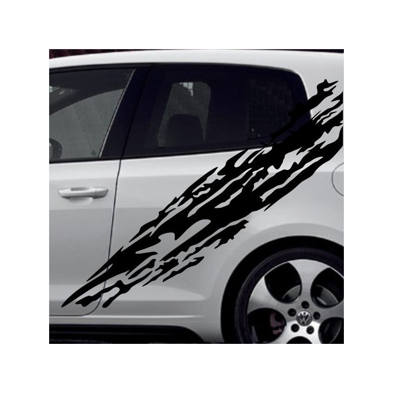 Aufkleber SET Auto Car Tattoo Style Seiten Tribal Dekor Pferd Gecko Power Blumen Ranke Fee Hexe Blumen Blüten Gecko Farbe