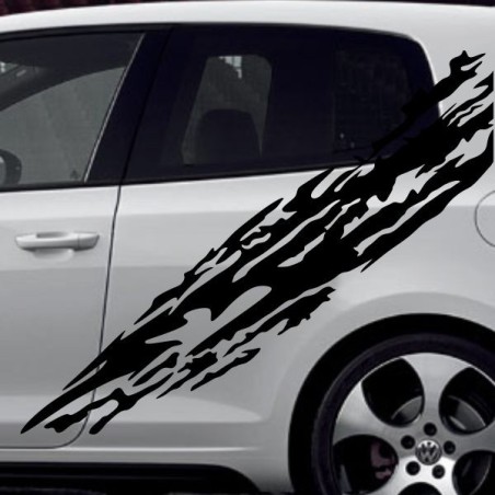 Aufkleber SET Auto Car Tattoo Style Seiten Tribal Dekor Pferd Gecko Power Blumen Ranke Fee Hexe Blumen Blüten Gecko Farbe