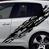 Aufkleber SET Auto Car Tattoo Style Seiten Tribal Dekor Pferd Gecko Power Blumen Ranke Fee Hexe Blumen Blüten Gecko Farbe