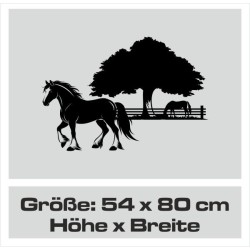Aufkleber Auto Pferd Fohlen Stute Hengst Hufeisen Glück Spruch Dekor Stall Pferdehof  Sport Familie Pony Kinder Pferdeanhänger