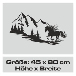 Aufkleber Auto Pferd Fohlen Stute Hengst Hufeisen Glück Spruch Dekor Stall Pferdehof  Sport Familie Pony Kinder Pferdeanhänger