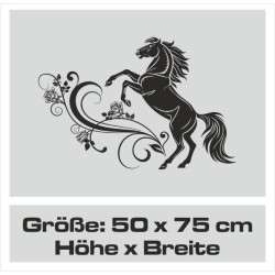 Aufkleber Auto Pferd Fohlen Stute Hengst Hufeisen Glück Spruch Dekor Stall Pferdehof  Sport Familie Pony Kinder Pferdeanhänger