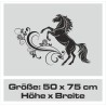 Aufkleber Auto Pferd Fohlen Stute Hengst Hufeisen Glück Spruch Dekor Stall Pferdehof  Sport Familie Pony Kinder Pferdeanhänger