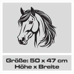 Aufkleber Auto Pferd Fohlen Stute Hengst Hufeisen Glück Spruch Dekor Stall Pferdehof  Sport Familie Pony Kinder Pferdeanhänger