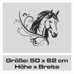 Aufkleber Auto Pferd Fohlen Stute Hengst Hufeisen Glück Spruch Dekor Stall Pferdehof  Sport Familie Pony Kinder Pferdeanhänger