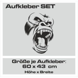Aufkleber SET Auto Car Tattoo Style Seiten Tribal Dekor Pferd Gecko Power Blumen Ranke Fee Hexe Blumen Blüten Gecko Farbe