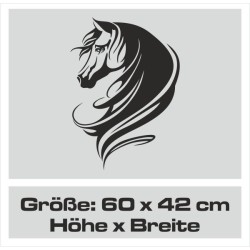 Aufkleber Auto Pferd Fohlen Stute Hengst Hufeisen Glück Spruch Dekor Stall Pferdehof  Sport Familie Pony Kinder Pferdeanhänger