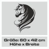 Aufkleber Auto Pferd Fohlen Stute Hengst Hufeisen Glück Spruch Dekor Stall Pferdehof  Sport Familie Pony Kinder Pferdeanhänger