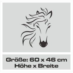 Aufkleber Auto Pferd Fohlen Stute Hengst Hufeisen Glück Spruch Dekor Stall Pferdehof  Sport Familie Pony Kinder Pferdeanhänger