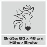 Aufkleber Auto Pferd Fohlen Stute Hengst Hufeisen Glück Spruch Dekor Stall Pferdehof  Sport Familie Pony Kinder Pferdeanhänger