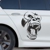 Aufkleber SET Auto Car Tattoo Style Seiten Tribal Dekor Pferd Gecko Power Blumen Ranke Fee Hexe Blumen Blüten Gecko Farbe
